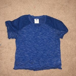 Rue 21 Wild Blue Collection Short Sleeve Blouse